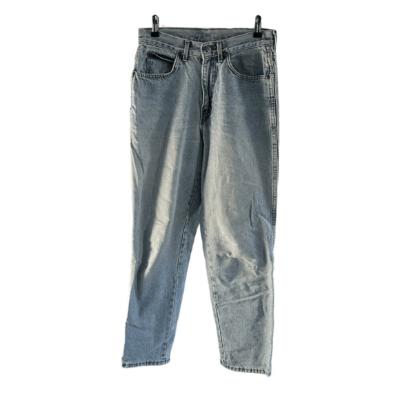 Chic Vintage Jeans Blue Light Wash 5 Pocket Style Size 12 Fit Like Modern Size 8 - Picture 1 of 10